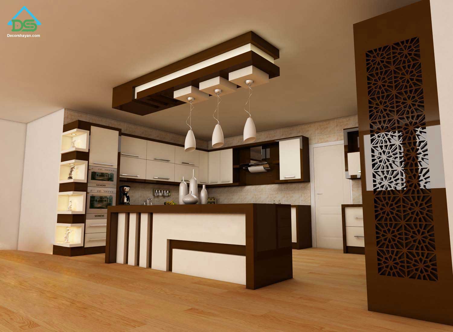 "کابینت های گلاس آشپزخانه