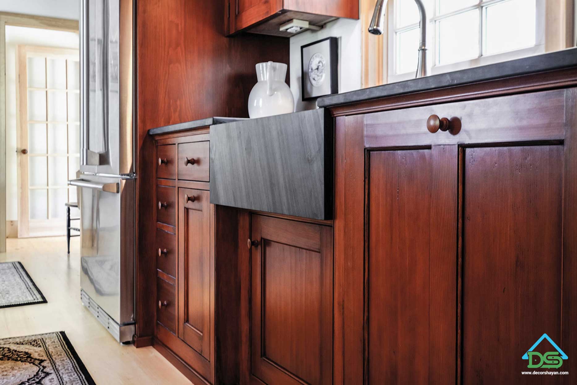 کابینت کلاسیک طرح چوب