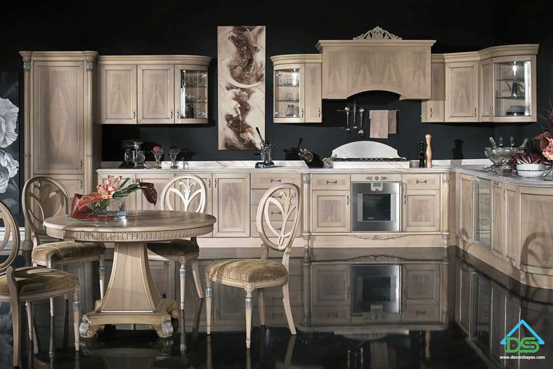 کابینت کلاسیک چوب